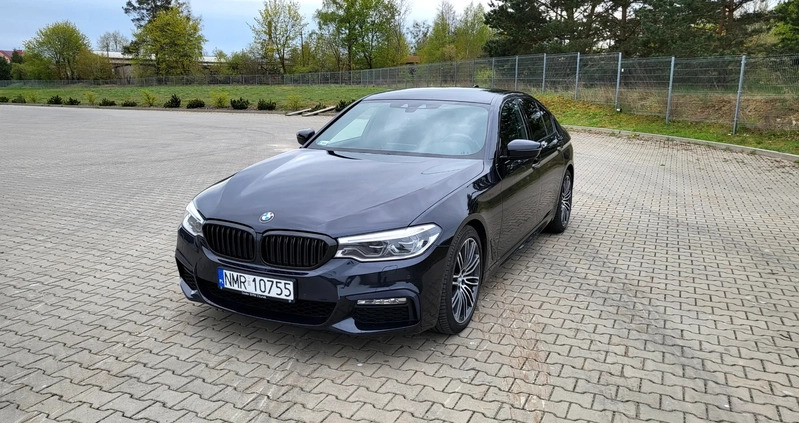 BMW Seria 5 cena 160000 przebieg: 185000, rok produkcji 2018 z Mrągowo małe 29
